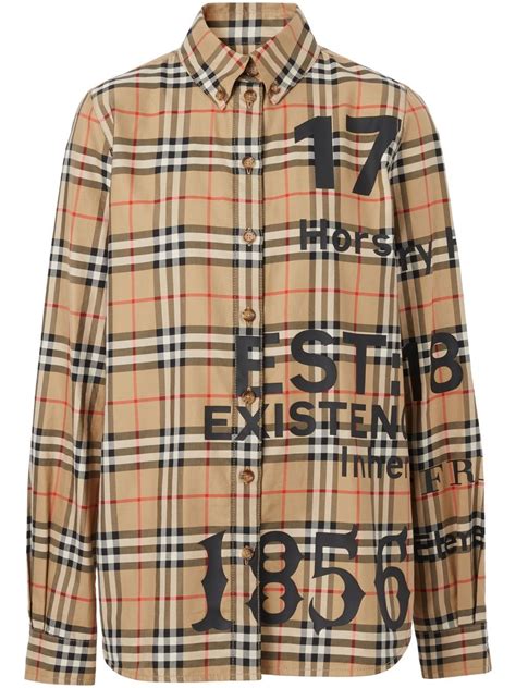 burberry button up with collar women|burberry button up men's.